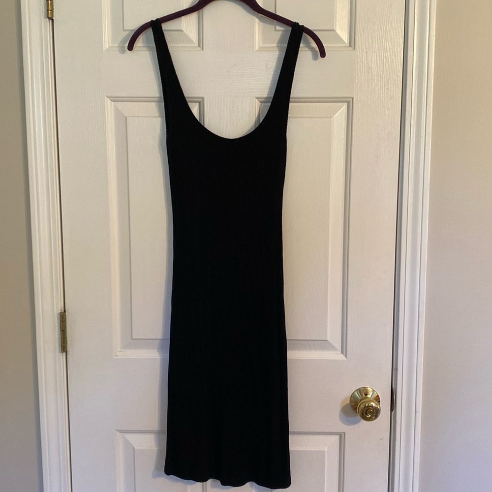 Don’t Ask Why Black Ribbed Bodycon Dress